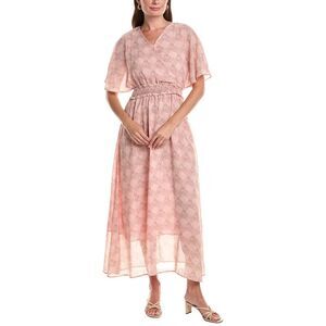 Marion Womens  Printed Maxi Dress, Pink